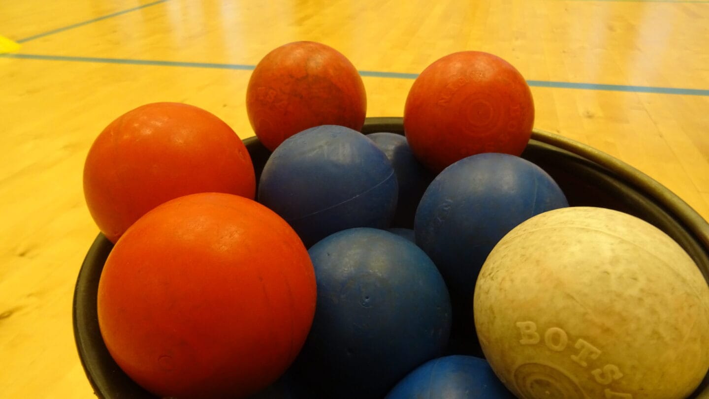 Bocciapallot sankossa